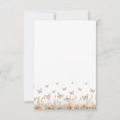 Hij geeft me vlinders Minimalistische Bruidsdouche Kaart (Achterkant)