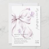 Hij geeft me vlinders Paarse strik Vrijgezellenfee Kaart (Voorkant)