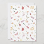 Hij geeft me vlinders roze Vrijgezellenfeest Kaart (Achterkant)