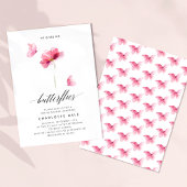 Hij geeft me vlinders roze Vrijgezellenfeest Kaart