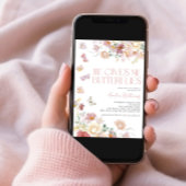 Hij geeft me vlinders roze Vrijgezellenfeest Kaart