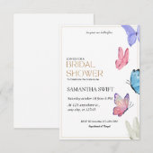 Hij geeft me vlinders Simpel Vrijgezellenfeest Kaart (Voorkant / Achterkant)