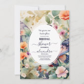 Hij geeft me vlinders stoffig Paarse Vrijgezellenf Kaart (Voorkant)