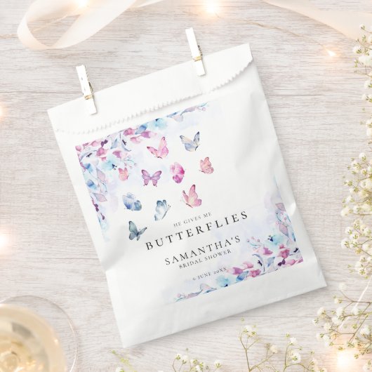 Hij geeft me vlinders Vrijgezellenfeest Bedankzakje (Geknipt)