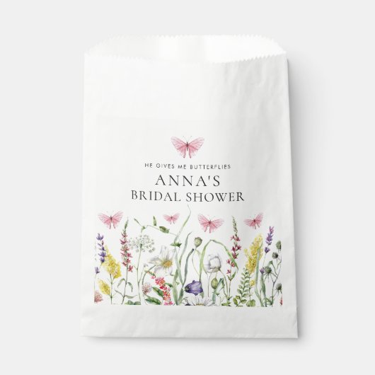 Hij geeft me vlinders Vrijgezellenfeest Bedankzakje (Voorkant)