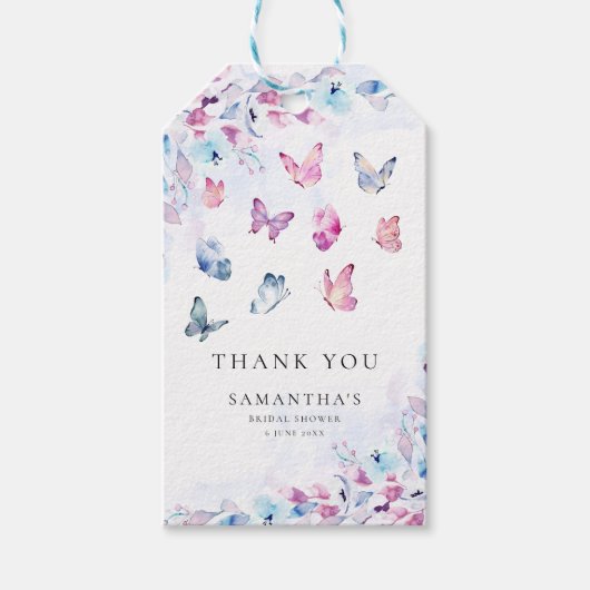 Hij geeft me vlinders Vrijgezellenfeest Cadeaulabel (Voorkant)