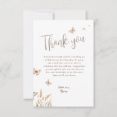 Hij geeft me vlinders Vrijgezellenfeest dank je Kaart (Voorkant)