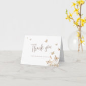 Hij geeft me vlinders Vrijgezellenfeest dank je Kaart (Gele Bloem)