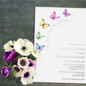 Hij geeft me vlinders Vrijgezellenfeest Folie Uitnodiging