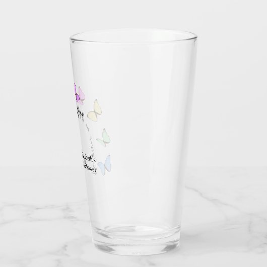 Hij geeft me vlinders Vrijgezellenfeest Glas (Links)