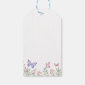 Hij geeft me vlinders Vrijgezellenfeest gunst Cadeaulabel (Achterkant)