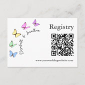 Hij geeft me vlinders Vrijgezellenfeest Informatiekaartje (Voorkant)