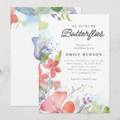 Hij geeft me vlinders Vrijgezellenfeest Kaart (Voorkant / Achterkant)