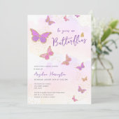 Hij geeft me vlinders Vrijgezellenfeest Kaart (Staand voorkant)