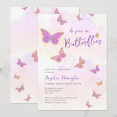 Hij geeft me vlinders Vrijgezellenfeest Kaart (Voorkant / Achterkant)