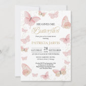 Hij geeft me vlinders Vrijgezellenfeest Kaart (Voorkant)