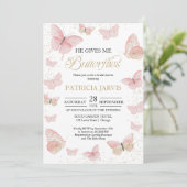 Hij geeft me vlinders Vrijgezellenfeest Kaart (Staand voorkant)