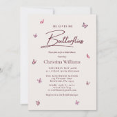 Hij geeft me vlinders Vrijgezellenfeest Kaart (Voorkant)