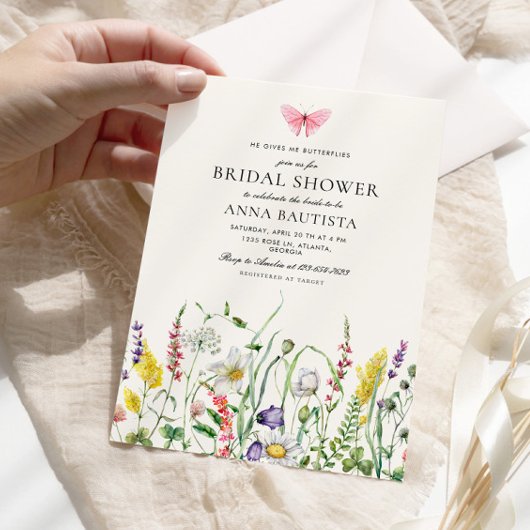 Hij geeft me vlinders Vrijgezellenfeest Kaart