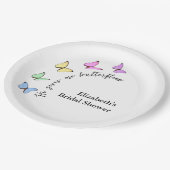 Hij geeft me vlinders Vrijgezellenfeest Papieren Bordje (Gekanteld)