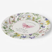 Hij geeft me vlinders Vrijgezellenfeest Papieren Bordje (Gekanteld)