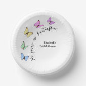 Hij geeft me vlinders Vrijgezellenfeest Papieren Kommen (Voorkant)