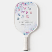Hij geeft me vlinders Vrijgezellenfeest Pickleball Paddle (Achterkant)