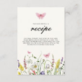 Hij geeft me vlinders Vrijgezellenfeest recept Informatiekaartje (Voorkant)