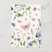 Hij geeft me vlinders Vrijgezellenfeest recept Informatiekaartje (Achterkant)