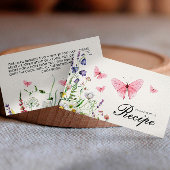 Hij geeft me vlinders Vrijgezellenfeest recept Informatiekaartje