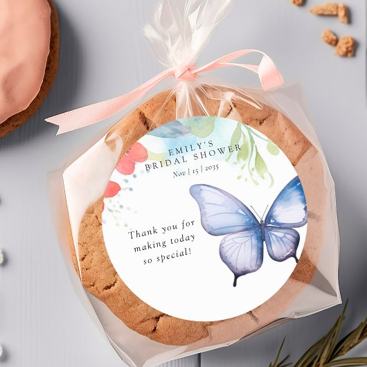 Hij geeft me vlinders Vrijgezellenfeest Ronde Sticker