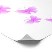 Hij geeft me vlinders Vrijgezellenfeest welkom Poster (Hoek)