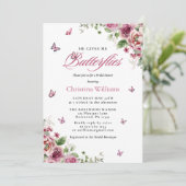 Hij geeft me vlinders Waterverf Vrijgezellenfeest Kaart (Staand voorkant)