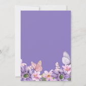 Hij geeft me vlinders Wildbloemen Bachelorette Kaart (Achterkant)