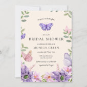 Hij geeft me vlinders Wildbloemen Vrijgezellenfees Kaart (Voorkant)