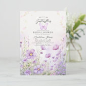 Hij geeft me vlinders Wildflower Vrijgezellenfeest Kaart (Staand voorkant)