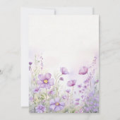 Hij geeft me vlinders Wildflower Vrijgezellenfeest Kaart (Achterkant)