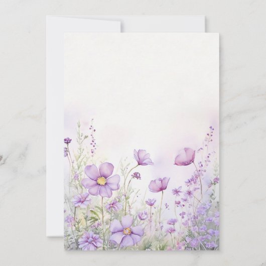 Hij geeft me vlinders Wildflower Vrijgezellenfeest Kaart (Achterkant)