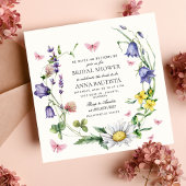 Hij geeft me vlinders Wildflower Vrijgezellenfeest Kaart