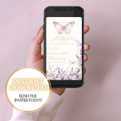 Hij geeft me vlinders Wildflower Vrijgezellenfeest Kaart