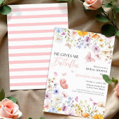 Hij geeft me vlinders Wildflower Vrijgezellenfeest Kaart