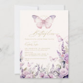 Hij geeft me vlinders Wildflower Vrijgezellenfeest Kaart (Voorkant)