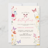 Hij geeft me vlinders Wildflower Vrijgezellenfeest Kaart (Voorkant)