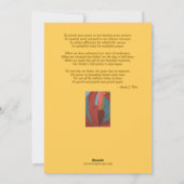 Hij geeft meer eer, Christelijke kaart van hoop (Achterkant)