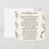 Hij geeft meer genadige platte kaart - groot notitiekaartje (Voorkant / Achterkant)