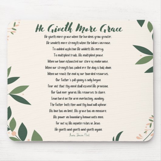 Hij geeft meer Muismat (Voorkant)