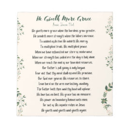 Hij geeft meer Notitieblok