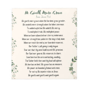 Hij geeft meer Notitieblok