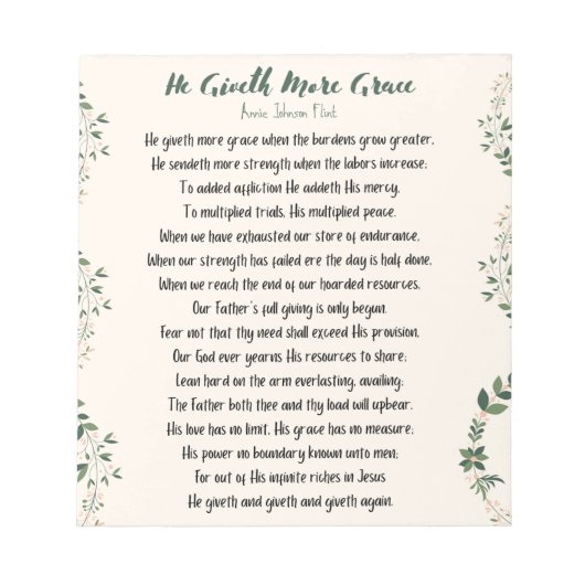 Hij geeft meer Notitieblok (Voorkant)