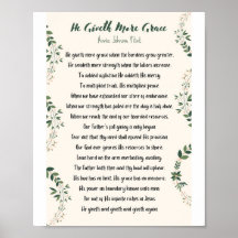 Hij geeft meer Poster van Grace Matte